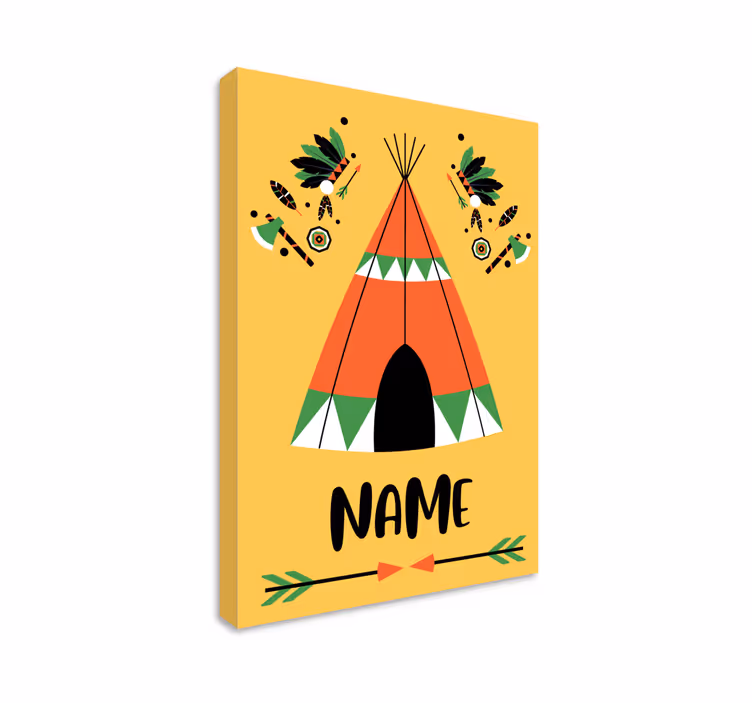 Personalizované plátno prispôsobené tepee - Tenstickers