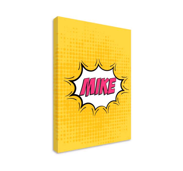 Názov komiksu prispôsobené plátno - Tenstickers
