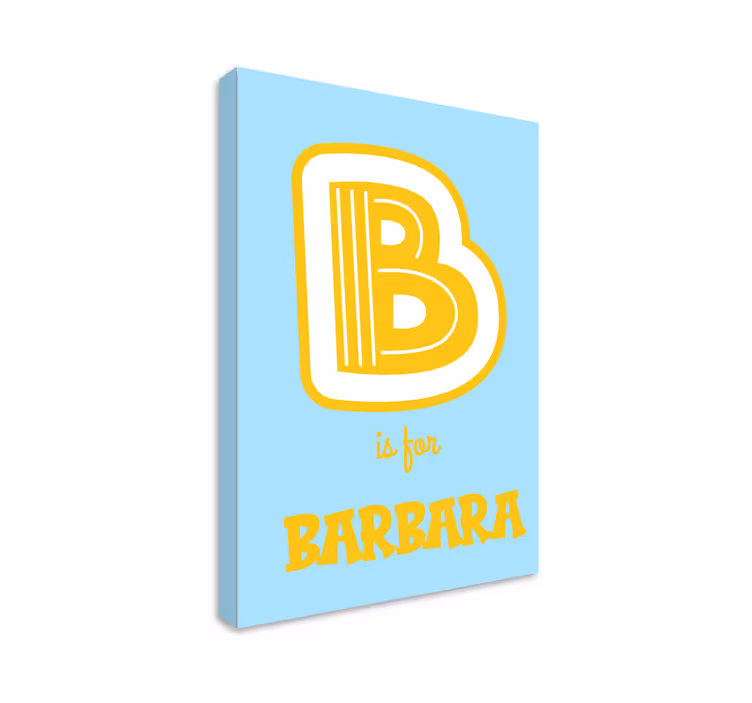 Personalizované obrazy na stenu s iniciálou a mennou abecedou - Tenstickers