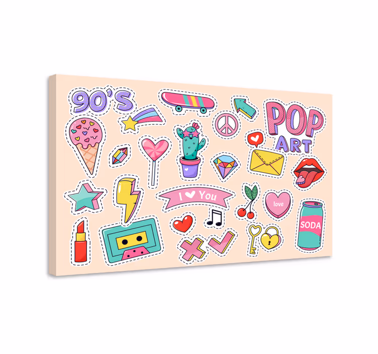 Doodle plátno z 90. Rokov - Tenstickers