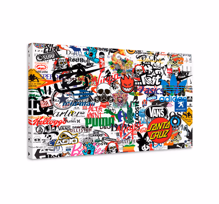 Slávne logo moderné plátno umenie - Tenstickers