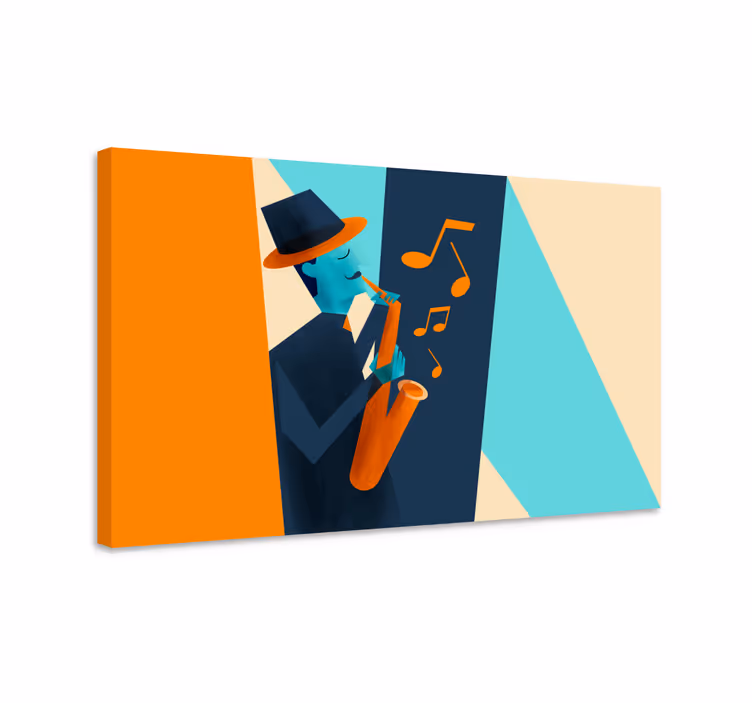 obraz hudba jazzový saxofonista - Tenstickers