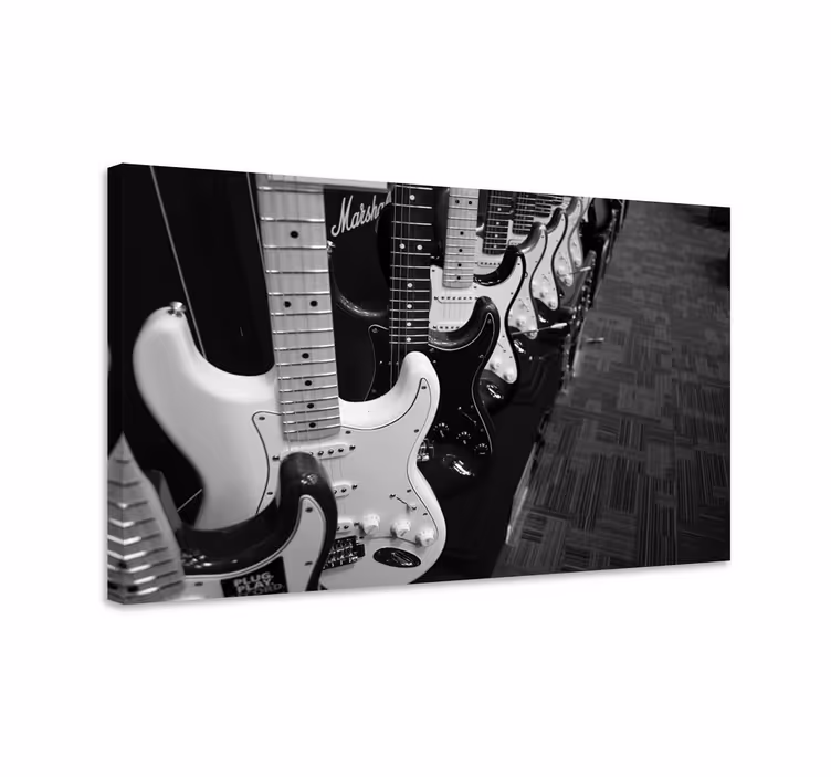 Guitarras electricas hudba plátno umenie - Tenstickers