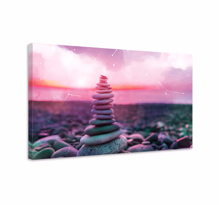 Umelecká tlač na plátne zen stones - Tenstickers
