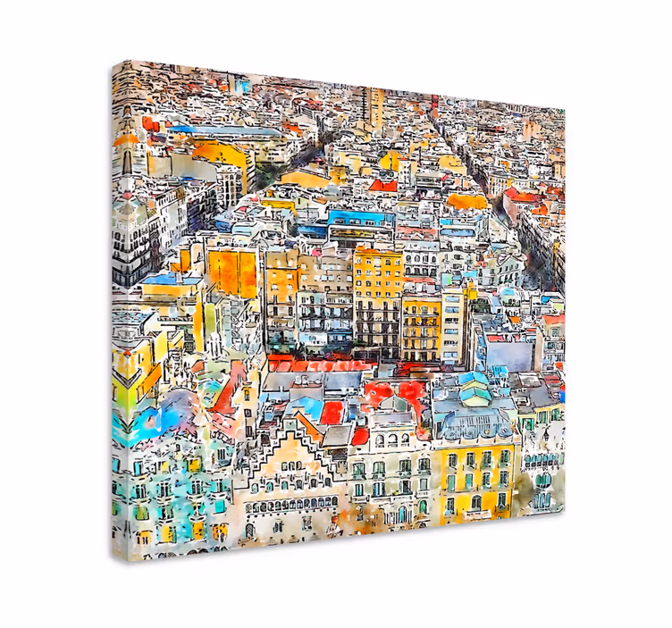 Umelecké obrazy na plátne arte vistas barcelona - Tenstickers
