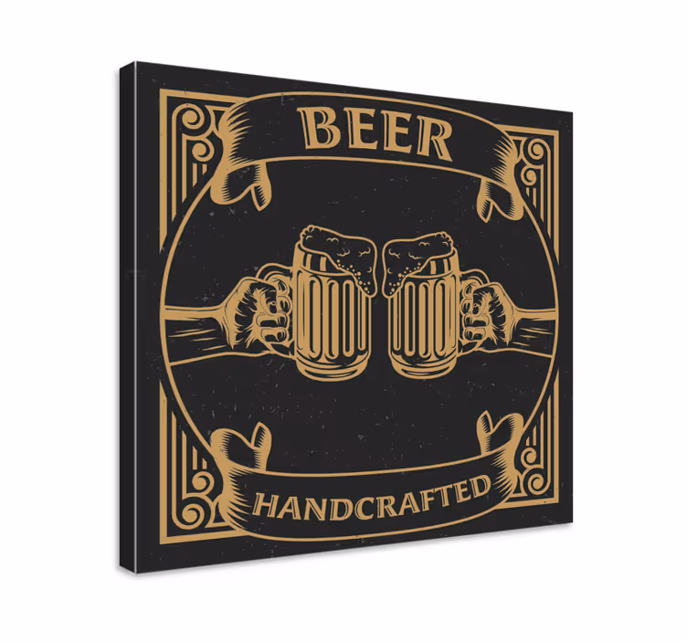 Bares rusticos cerveza rustikálne plátno umenie - Tenstickers