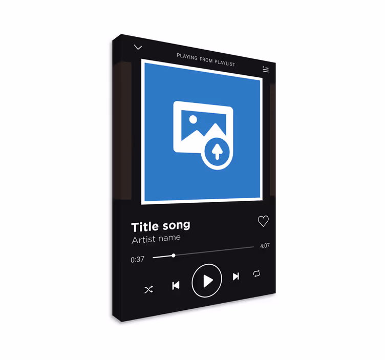 Spotify hudba hrajúca na plátne - Tenstickers