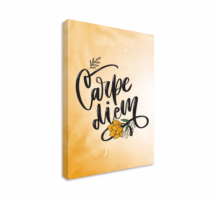Carpe diem plátno nástenné umenie pre hlavnú spálňu - Tenstickers