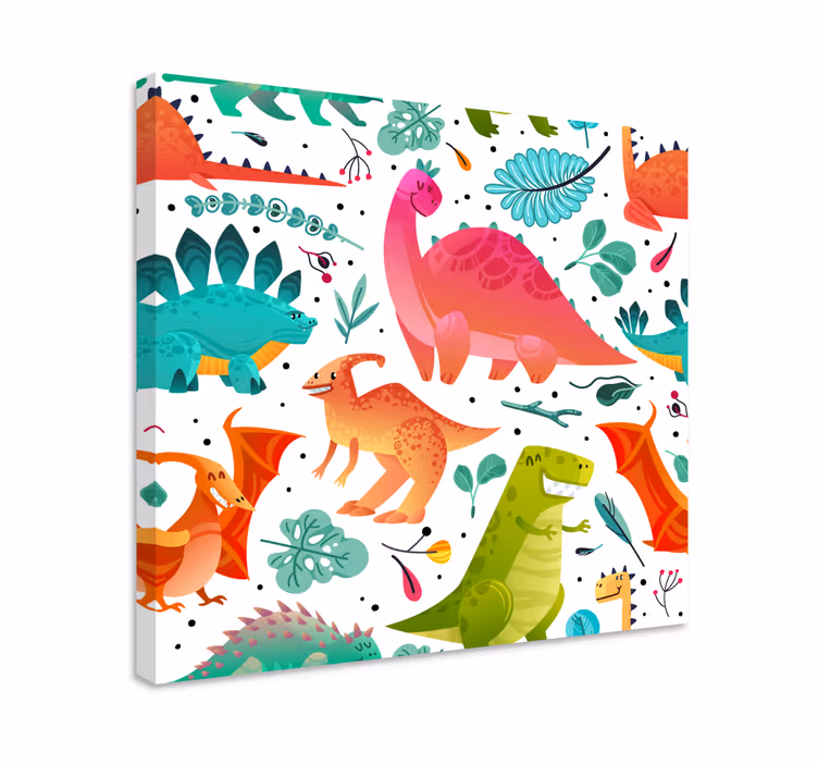 Dinosaurus obraz farebná dinosauria dobrodružstvo - Tenstickers