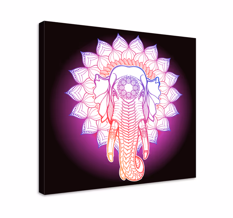 Obraz slon majestátna sloní mandala - Tenstickers
