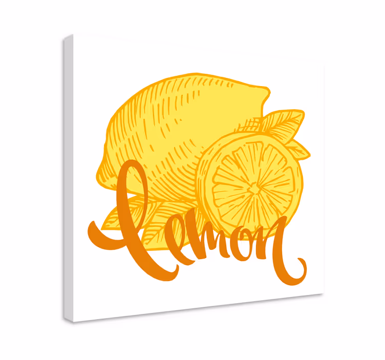 Oranžové a citrónové ovocné plátno - Tenstickers