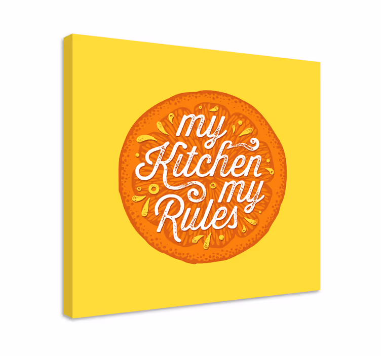 Oranžové ručné kuchynské plátno na ovocie - Tenstickers