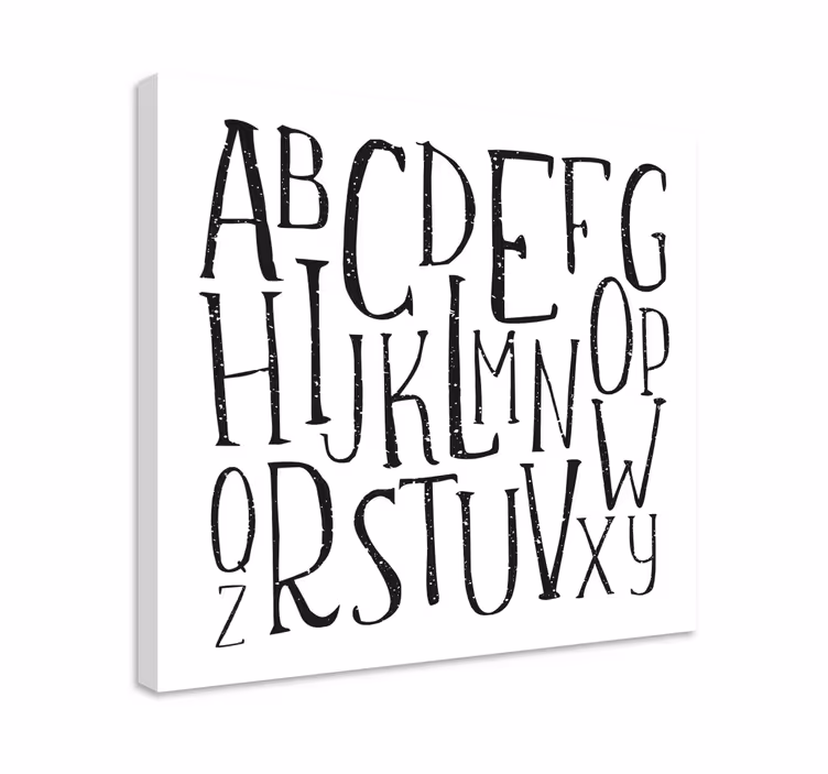 Písmená abecedy na plátne - Tenstickers