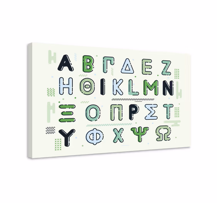 Grécka abeceda abecedy - Tenstickers