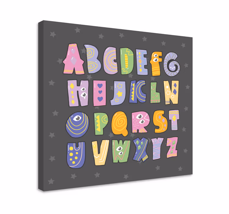 Farebné abecedy na plátne - Tenstickers