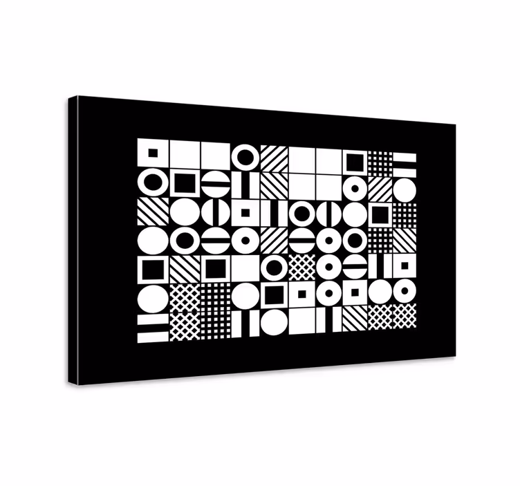 obraz z geometrických tvarov abstraktné tvarové vzory - Tenstickers
