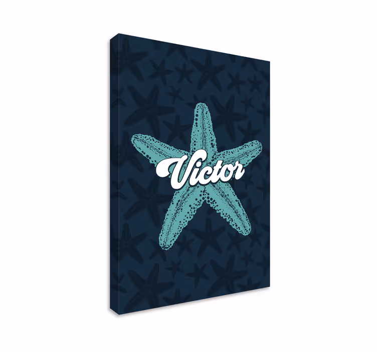 Hviezdice bluetones personalizované plátno - Tenstickers