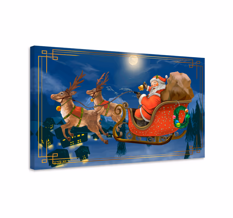 Vianočné obrazy na plátne santa claus - Tenstickers