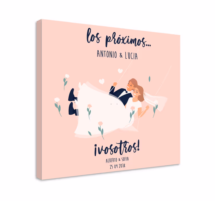 Obraz citáty romantické svadobné oznámenie - Tenstickers
