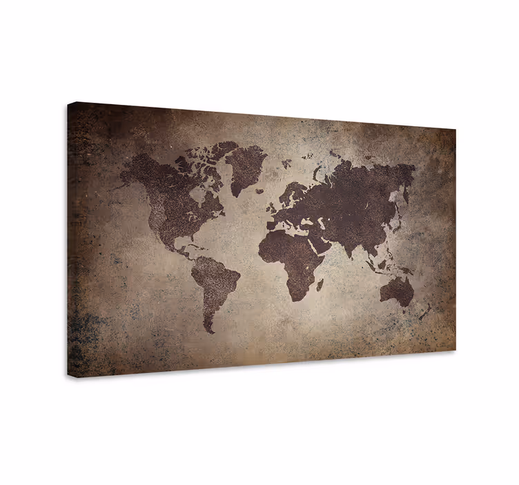 Obraz mapa sveta retro globusový graf - Tenstickers