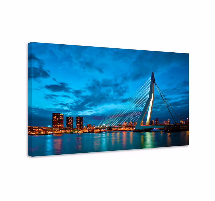 Obraz mesto rotterdamský panoramatický pohľad - Tenstickers
