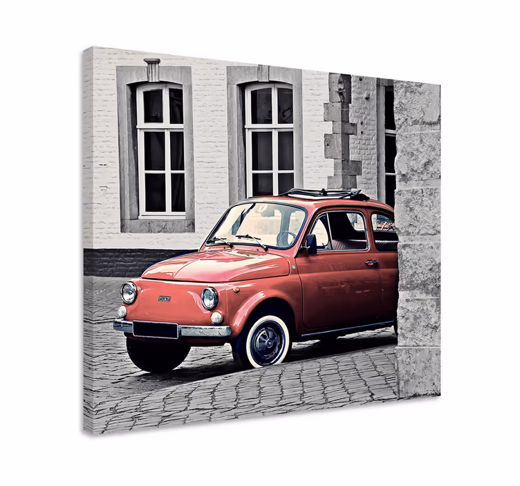 Vinobranie staré ploché 500 retro plátno umenie - Tenstickers