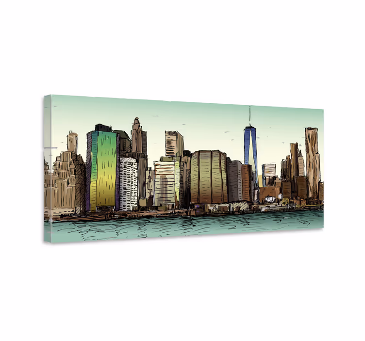 Umelecké new york moderné obrazy na stenu - Tenstickers