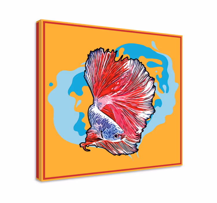 Obraz na stenu ryby vibrant betta fish - Tenstickers
