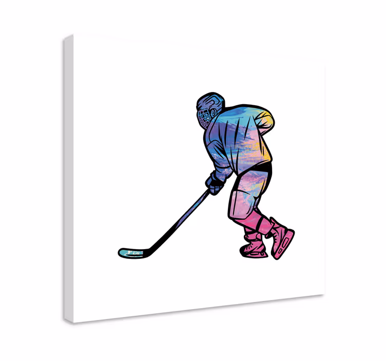 Obraz na obrazy na stenurainbow ice hockey people - Tenstickers
