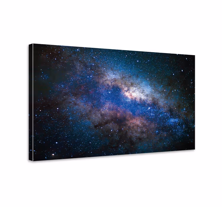 Tichá galaxia s hviezdami na plátne - Tenstickers