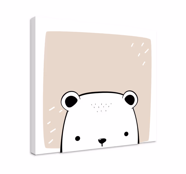 Detské polárne medvede, zvieracie obrazy na stenu - Tenstickers