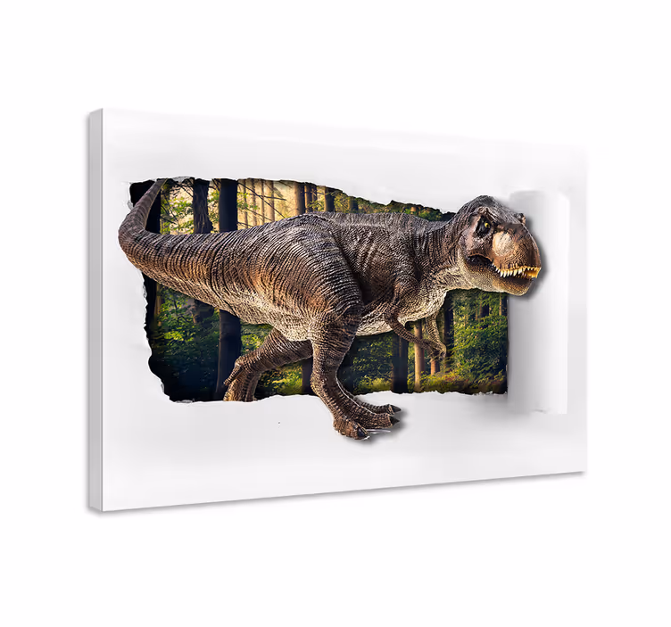 3d tlač na obrazy na stenu dinosaura - Tenstickers