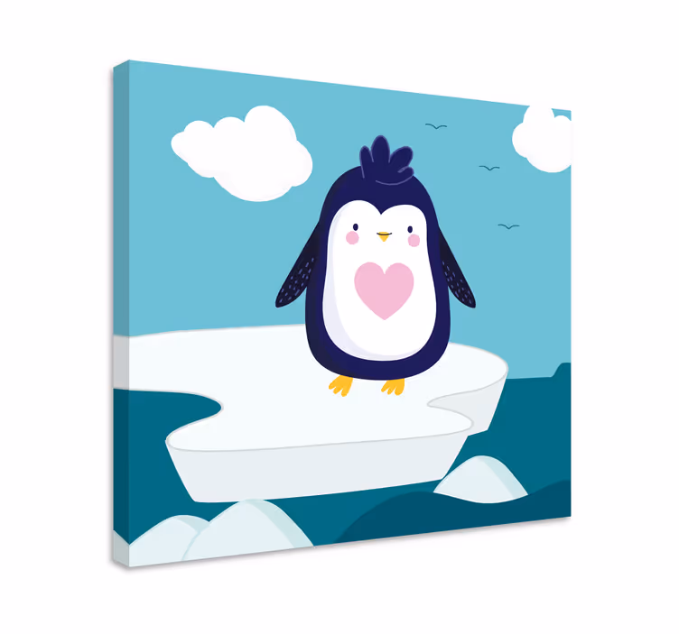 Roztomilé kreslené obrazy na stenu pre škôlky tučniakov - Tenstickers