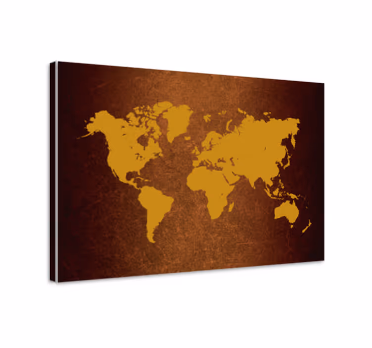 Obraz mapa sveta retro globálna mapa - Tenstickers