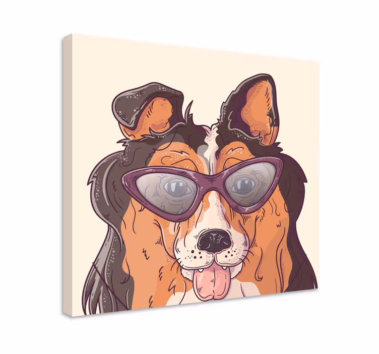 Obraz psov so slnečnými okuliarmi - Tenstickers