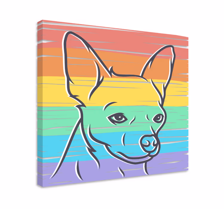 Cockapoo dúha pes obrazy - Tenstickers