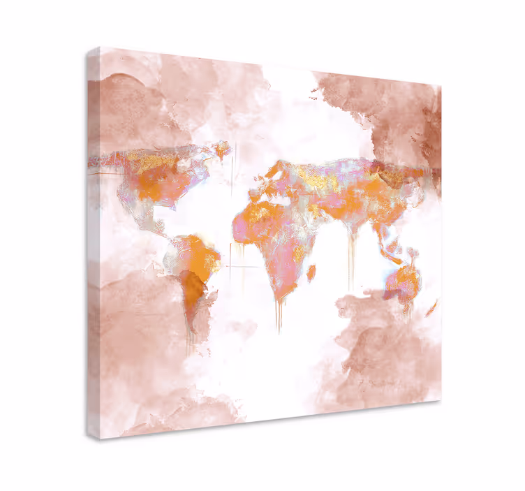 Obraz mapa sveta umelecká mapa sveta - Tenstickers