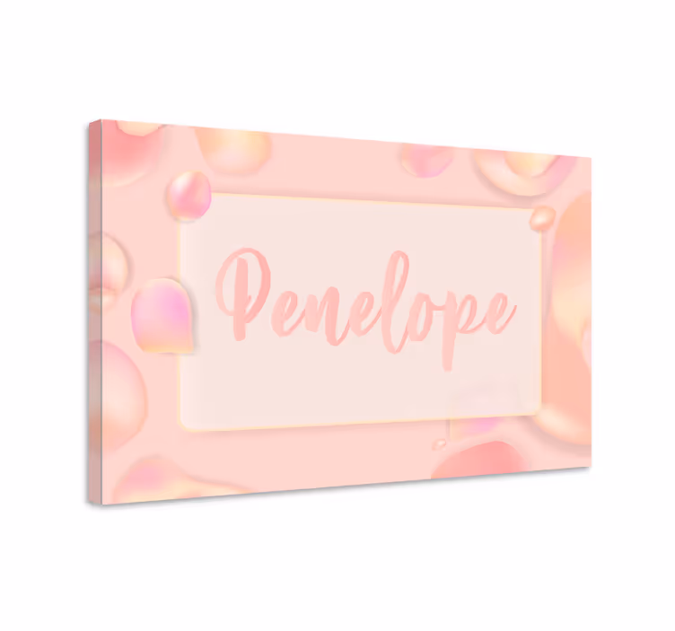Obraz na mieru elegantné zobrazenie mena - Tenstickers