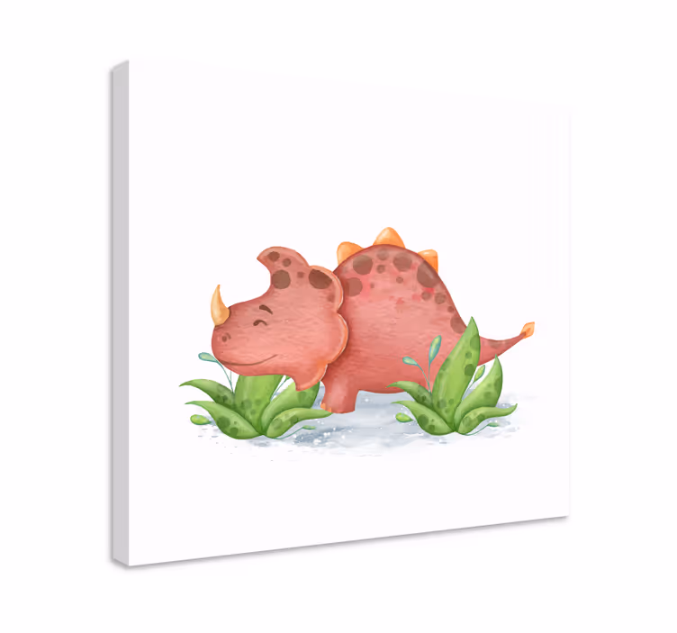 Dinosaurie červené rohy dinosaurie plagáty - Tenstickers