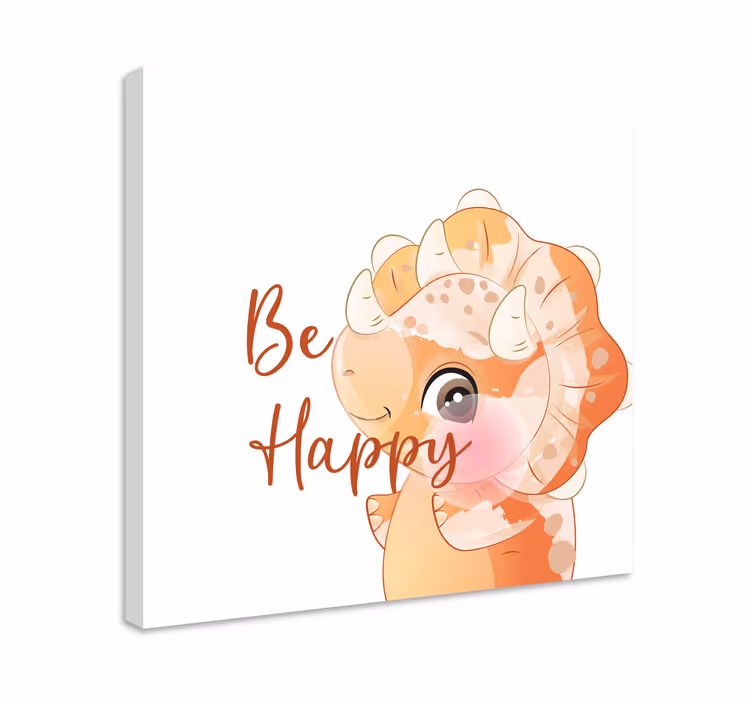 Dinosaur be happy severské umelecké výtlačky - Tenstickers