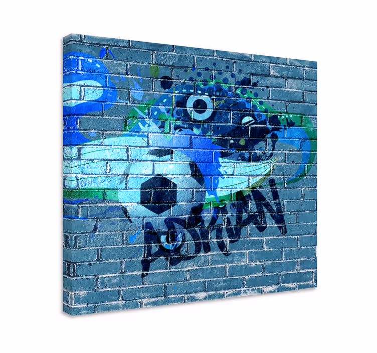 Obraz na stenu šport futbalové graffiti umenie - Tenstickers