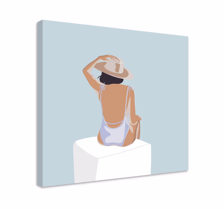 Móda dievča minimalistický štýl tapety - Tenstickers