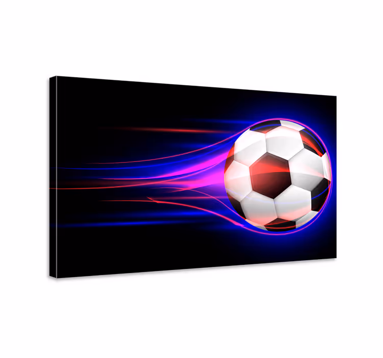 Obraz na stenu šport dynamický pohyb futbalu - Tenstickers