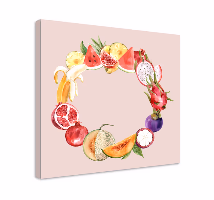 obraz ovocie kruhové usporiadanie - Tenstickers