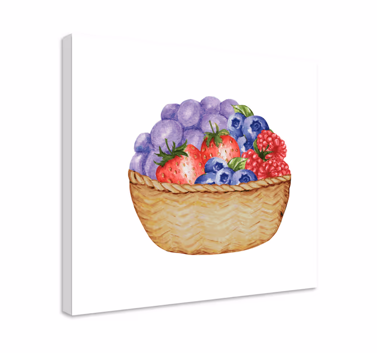 Obraz ovocie hojný ovocný kôš - Tenstickers