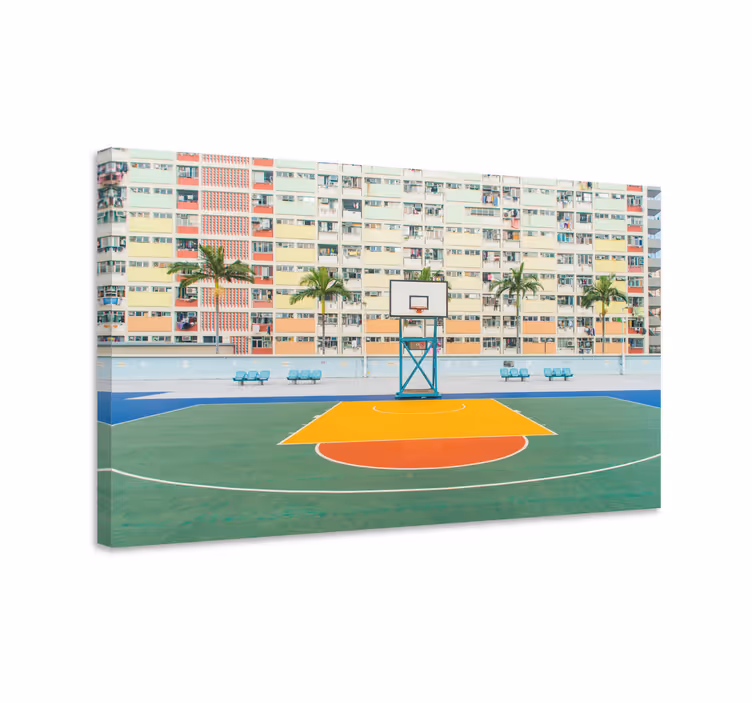 obraz na stenu šport pulzujúce basketbalové ihrisko - Tenstickers