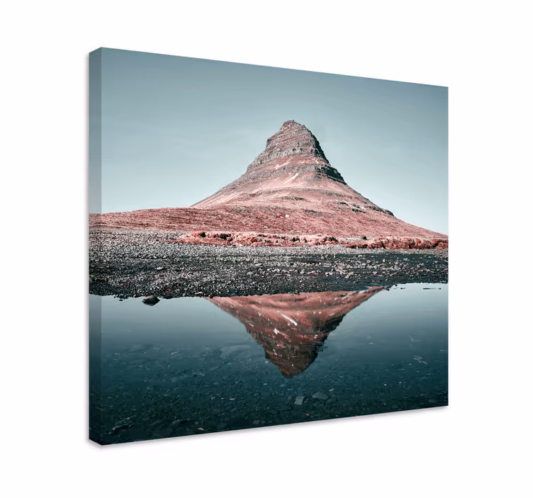 Obraz panoráma odraz hory kirkjufell - Tenstickers