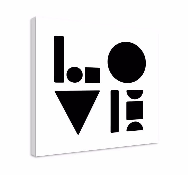 Obraz z geometrických tvarov tvar a forma - Tenstickers