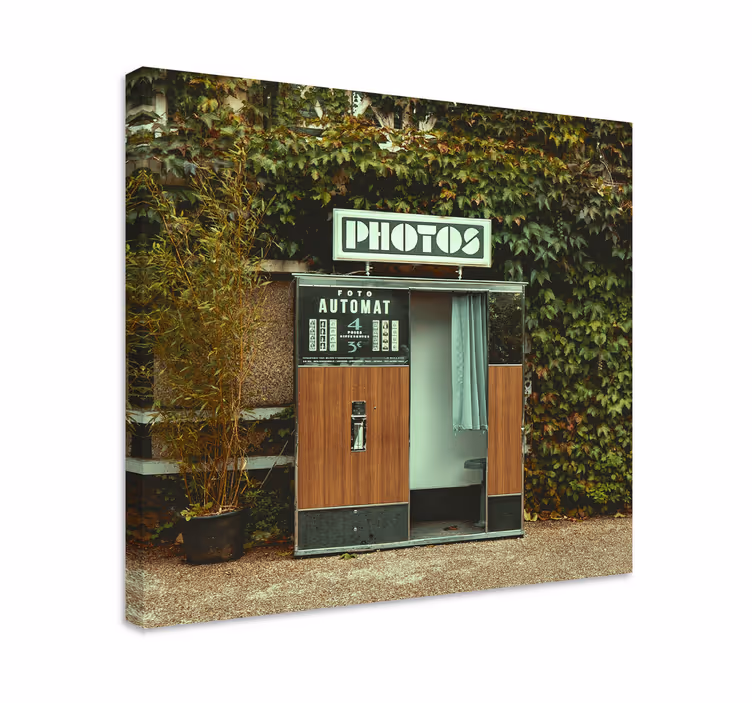 Zelená staré fotoautomat retro obrazy na stenu umenie - Tenstickers