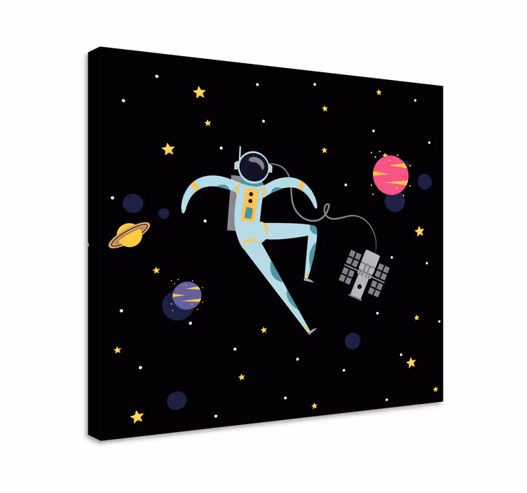 obraz na stenu videohry astronaut vo vesmíre - Tenstickers